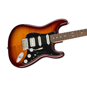 Fender Player HSS Plus Top Stratocaster Electric Guitar, Pau Ferro FB, Tobacco Sunburst (B-Stock)