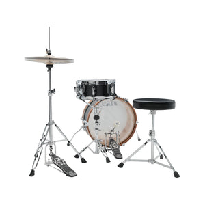 TAMA LJK28H4-CCM Club-JAM Mini Drum Kit 2-Piece w/Hardware, No Cymbal Holder, Charcoal Mist