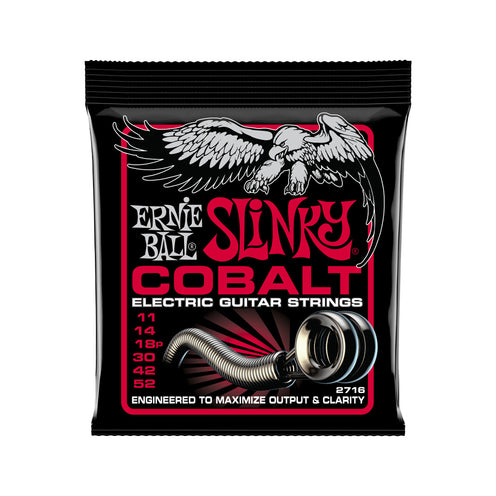 Ernie Ball Burly Slinky Cobalt Electric Guitar Strings, 11-52