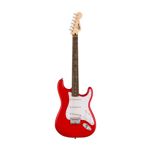 Squier Sonic Stratocaster HT Electric Guitar w/White Pickguard, Laurel FB, Torino Red