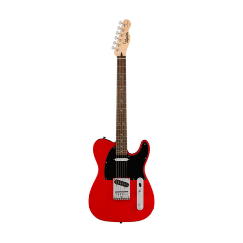 Squier Sonic Telecaster Electric Guitar w/Black Pickguard, Laurel FB, Torino Red