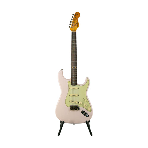 Fender Custom Shop Ltd Ed 1959 Journeyman Relic Stratocaster Guitar, Super Faded Aged Shell Pink