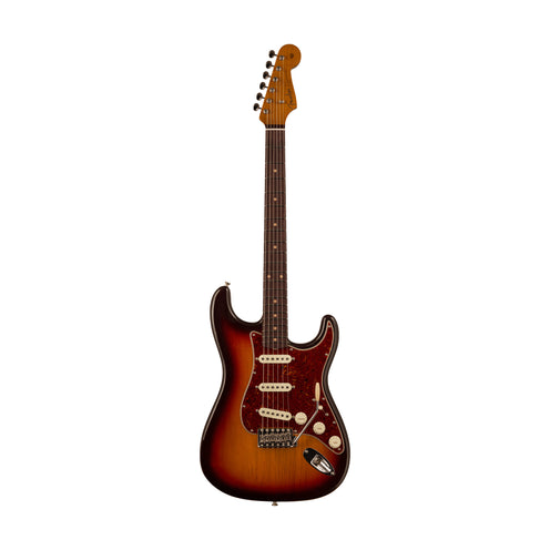 Fender Custom Shop Ltd Ed Roasted Pine Stratocaster Deluxe Closet Classic, Chocolate 3-Color Sunburst