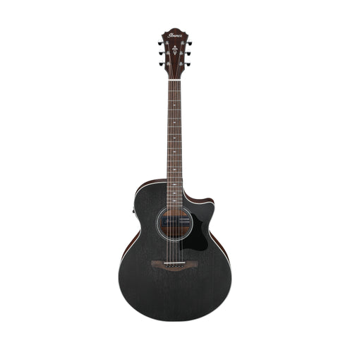 Ibanez AE140-WKH Acoustic Guitar, Weathered Black Open Pore