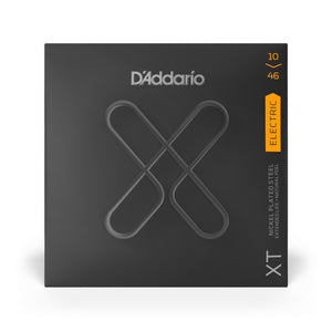 D'Addario XTE1046 XT Nickel Plated Steel Electric Guitar Strings, Regular Light, 10-46