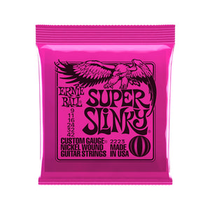 Ernie Ball Super Slinky Nickel Wound Electric Guitar Strings, 9-42