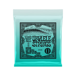 Ernie Ball Concert/Soprano Nylon Ball End Ukulele Strings, Black