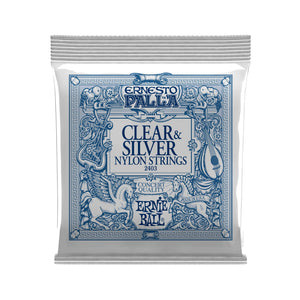 Ernie Ball Ernesto Palla Clear & Silver Nylon Classical Guitar Strings