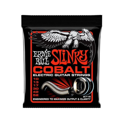 Ernie Ball Skinny Top Heavy Bottom Slinky Cobalt Electric Guitar Strings, 10-52