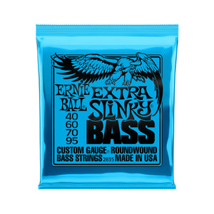 Ernie Ball Extra Slinky Nickel Wound Electric Bass Strings, 40-95