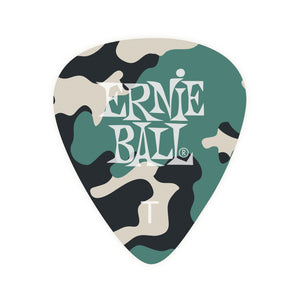 Ernie Ball Camouflage Cellulose Guitar Picks, Thin, 12-Pack