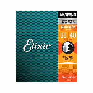 Elixir 11525 Nanoweb Mandolin Strings 011-040