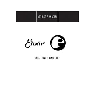 Elixir 13015 Anti-Rust Plain Steel Single String, .015