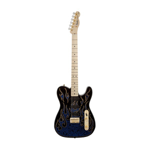 Fender James Burton Telecaster Guitar, Maple Neck, Blue Paisley Flames