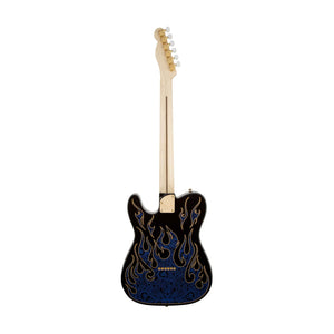 Fender James Burton Telecaster Guitar, Maple Neck, Blue Paisley Flames