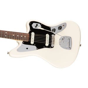 Fender American Professional Jaguar Electric Guitar, RW FB, Olympic White