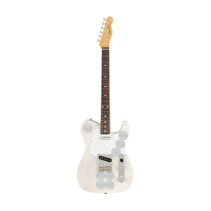 Fender Jimmy Page Mirror Telecaster Electric Guitar, RW FB, White Blonde