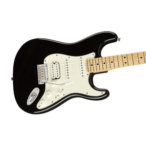 Fender Player HSS Stratocaster Electric Guitar, Maple FB, Black