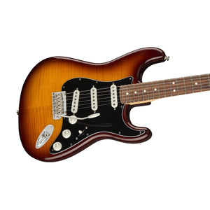 Fender Player Plus Top Stratocaster Electric Guitar, Pau Ferro FB, Tobacco Sunburst