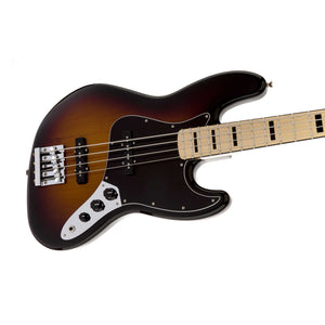 Fender Geddy Lee Jazz Bass Guitar, Maple FB, 3-Tone Sunburst