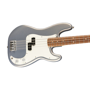 Fender Player Precision Bass Guitar, Pau Ferro FB, Silver