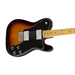 Fender Vintera 70s Telecaster Deluxe Electric Guitar, Maple FB, 3-Tone Sunburst