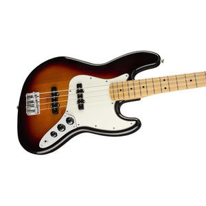 Fender Player Jazz Bass Guitar, Maple FB, 3-Tone Sunburst