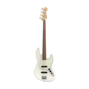 Fender Player Jazz Bass Fretless Bass Guitar. Pau Ferro FB, Polar White