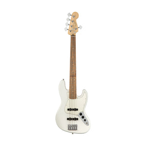 Fender Player 5-String Jazz Bass Electric Guitar, Pau Ferro FB, Polar White