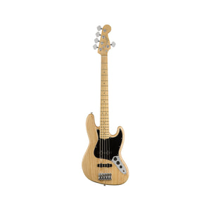 Fender American Professional 5-String Jazz Bass Guitar, Maple FB, Natural