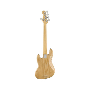 Fender American Professional 5-String Jazz Bass Guitar, Maple FB, Natural