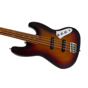 Fender Artist Jaco Pastorius Fretless Jazz Bass Guitar, 3-Tone Sunburst