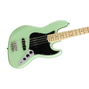 Fender American Performer Jazz Bass Guitar, Maple FB, Satin Seafoam Green