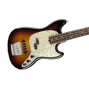 Fender American Performer Mustang Bass Guitar, RW FB, 3-Tone Sunburst