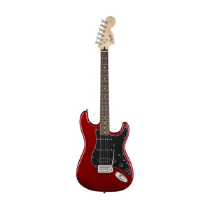 Squier Affinity Series HSS Stratocaster Guitar Pack w/Frontman 15G Amplifier, Candy Apple Red