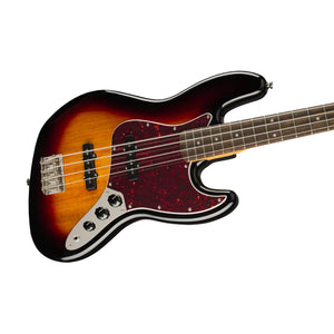 Squier Classic Vibe 60s Jazz Bass Guitar, Laurel FB, 3-Tone Sunburst