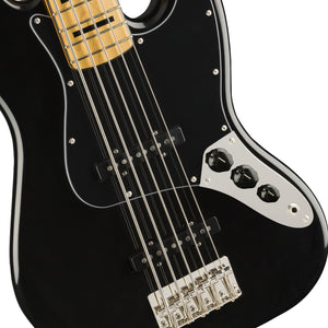 Squier Classic Vibe 70s Jazz 5-String Bass Guitar, Maple FB, Black