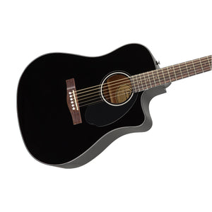 Fender CD-60SCE Dreadnought Acoustic Guitar, Walnut FB, Black (B-Stock)