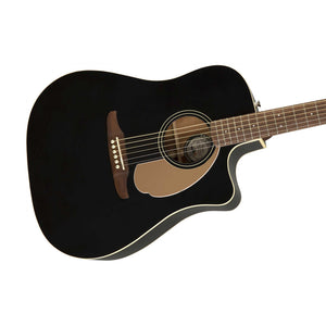 Fender California Redondo Player Slope-Shouldered Acoustic Guitar, Jetty Black