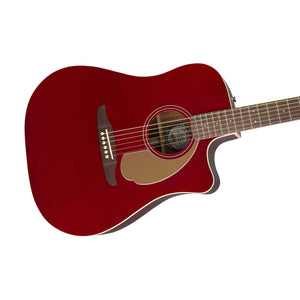 Fender California Redondo Player Slope-Shouldered Acoustic Guitar, Candy Apple Red