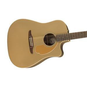 Fender California Redondo Player Slope-Shouldered Acoustic Guitar, Walnut FB, Bronze Satin