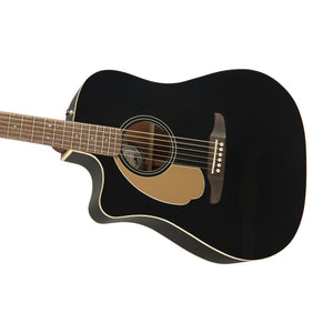 Fender Redondo Player Left-Handed Acoustic Guitar, Jetty Black