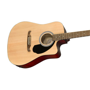 Fender FA-125CE Dreadnought Acoustic Guitar, Walnut FB, Natural (0971113521)