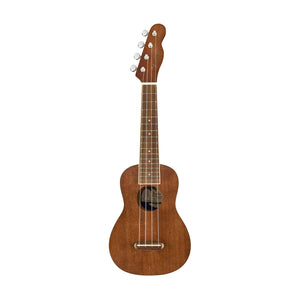 Fender Seaside Soprano Ukulele Pack, Walnut FB, Natural