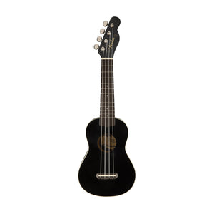 Fender Venice Soprano Ukulele, Walnut FB, Black (B-Stock)