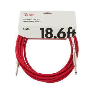 Fender Original Series Instrument Cable, 18.6ft, Fiesta Red