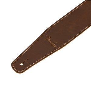 Fender Broken-in Leather Guitar Strap, Tan, 2.5inch