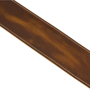 Fender Broken-in Leather Guitar Strap, Tan, 2.5inch