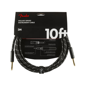 Fender Deluxe Series Instrument Cable, 10ft, Black Tweed