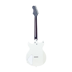 Harmony Standard Rebel Electric Guitar w/Case, RW FB, Pearl White